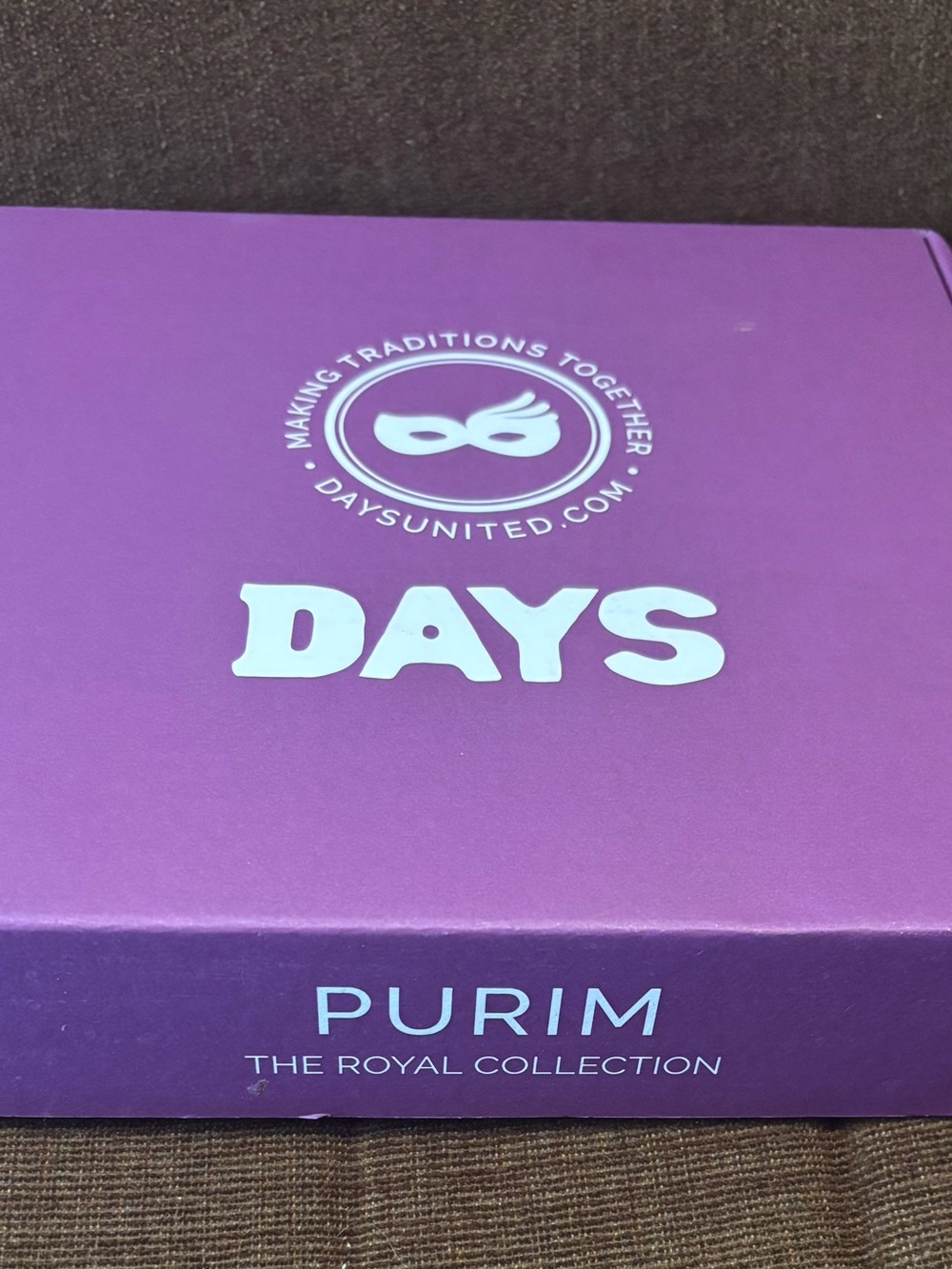 BRAND NEW Days United Purim “The Royal Collection” Holiday Activity Box